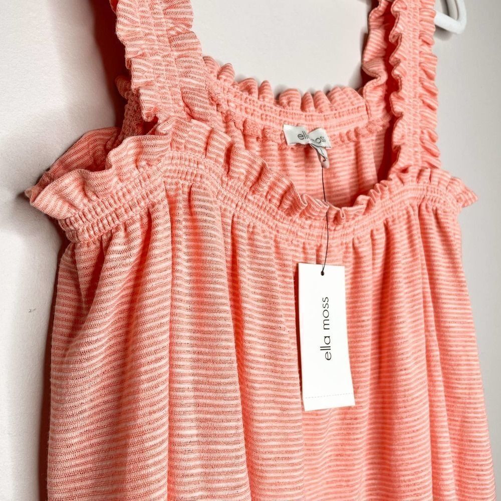 Ella Moss Addy Knit‎ Striped Ruffle Tank - Picture 3 of 14